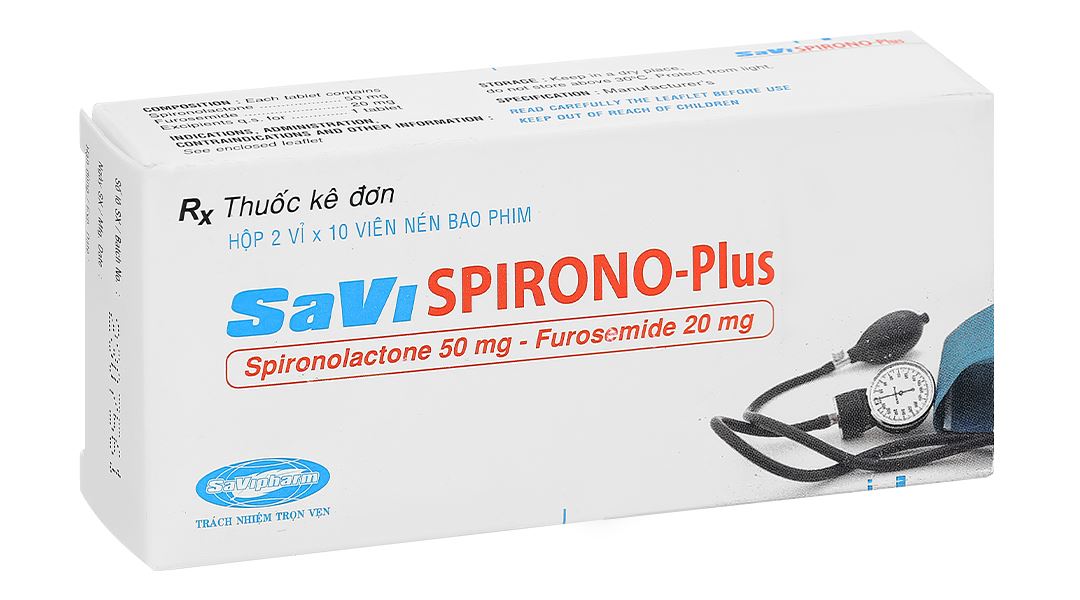 Savispirono - Plus trị phù, tăng huyết áp