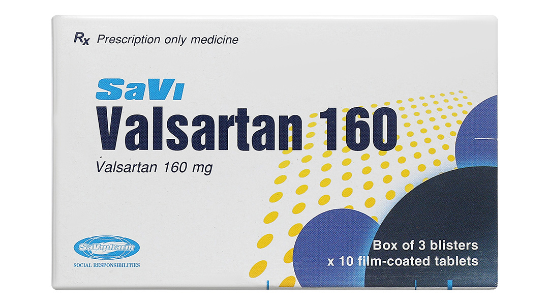 Savi Valsartan 160 trị tăng huyết áp, suy tim
