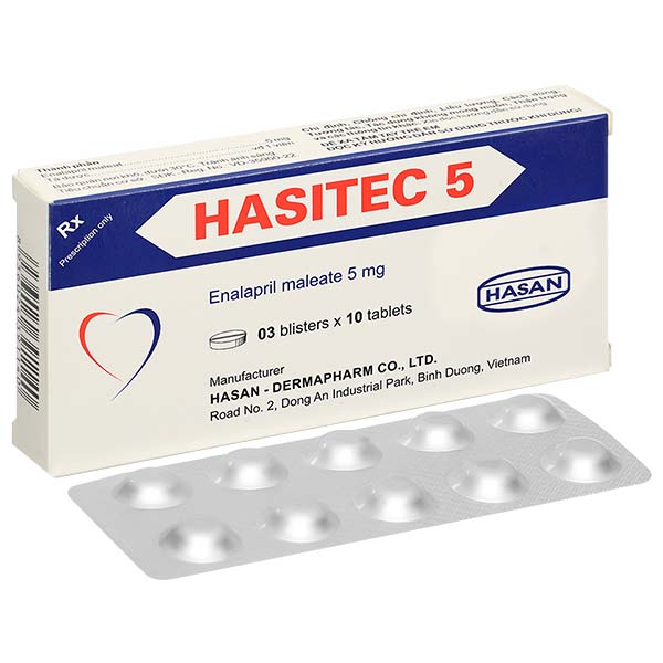 Hasitec 5 điều trị tăng huyết áp, suy tim