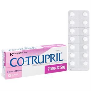 Co-Trupril 20mg/12.5mg trị tăng huyết áp nhẹ và vừa