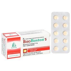 Bisoboston 5 trị tăng huyết áp, đau thắt ngực