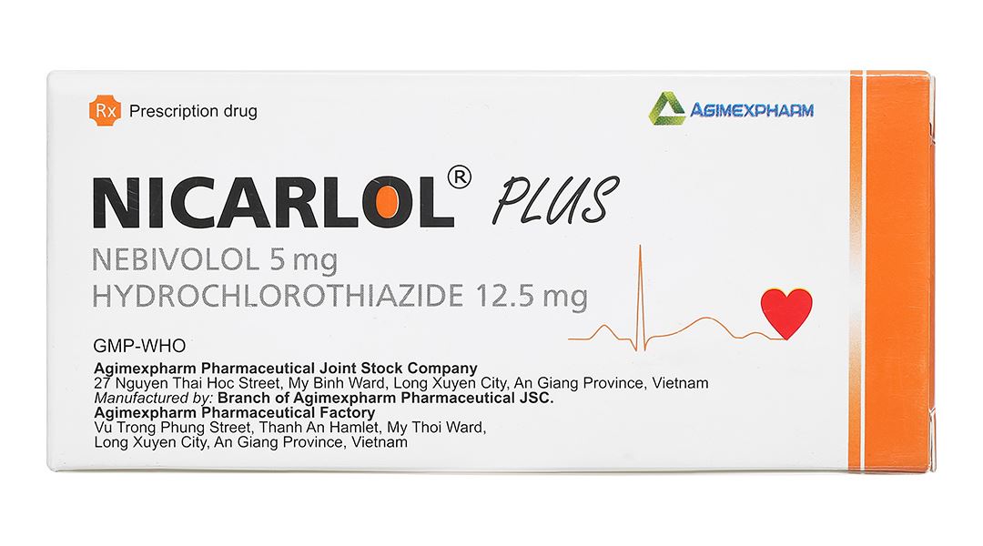 Nicarlol Plus điều trị tăng huyết áp