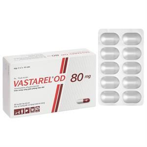 Vastarel OD 80mg hỗ trợ điều trị đau thắt ngực ổn định