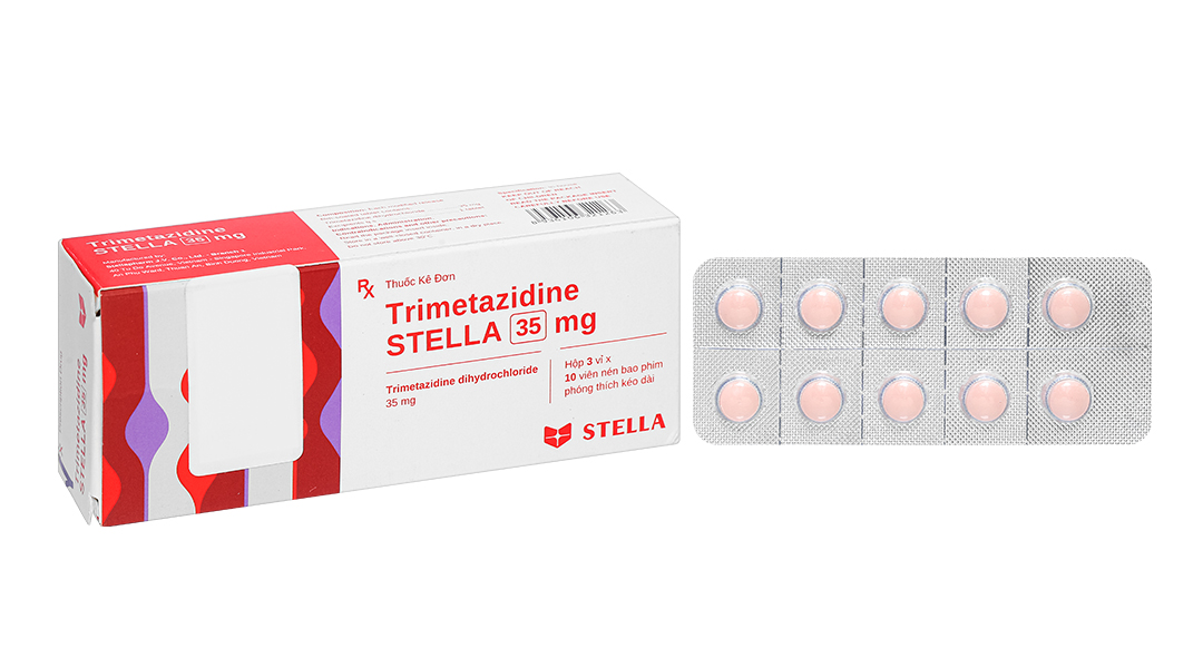 Trimetazidine Stella 35mg trị triệu chứng ở bệnh đau thắt ngực ổn định