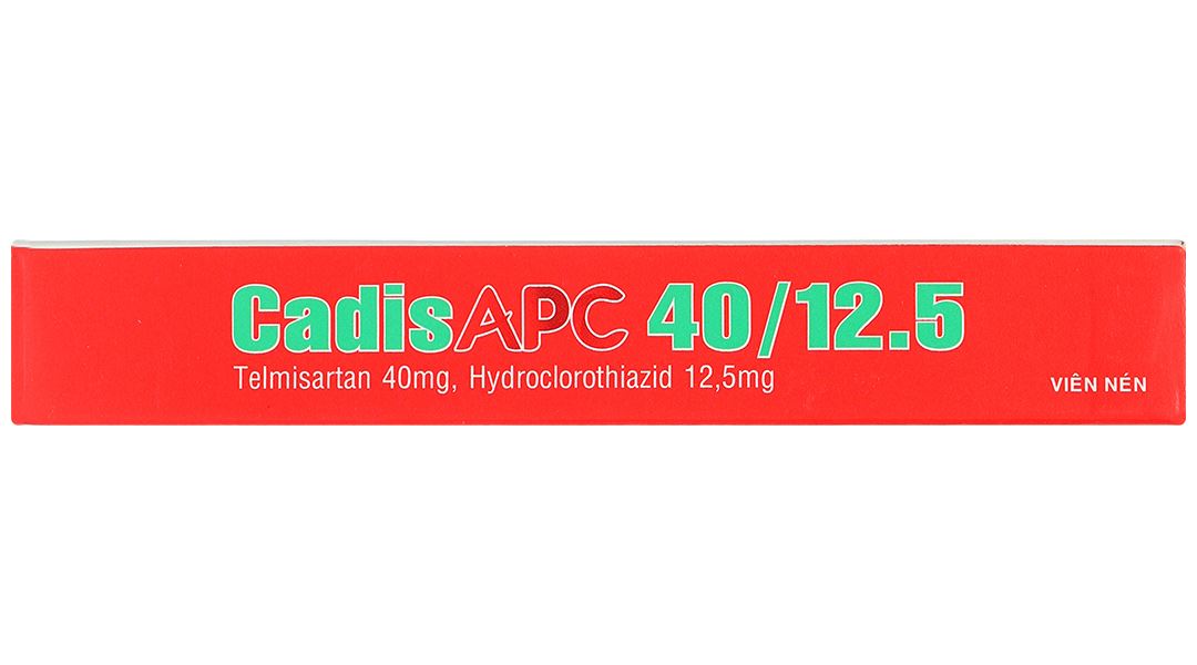 CadisAPC 40/12.5 điều trị tăng huyết áp nguyên phát