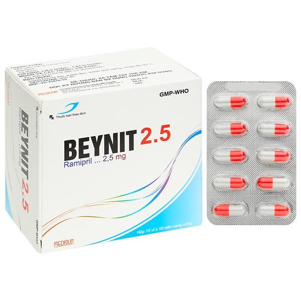 Beynit 2.5 điều trị tăng huyết áp, suy tim sung huyết