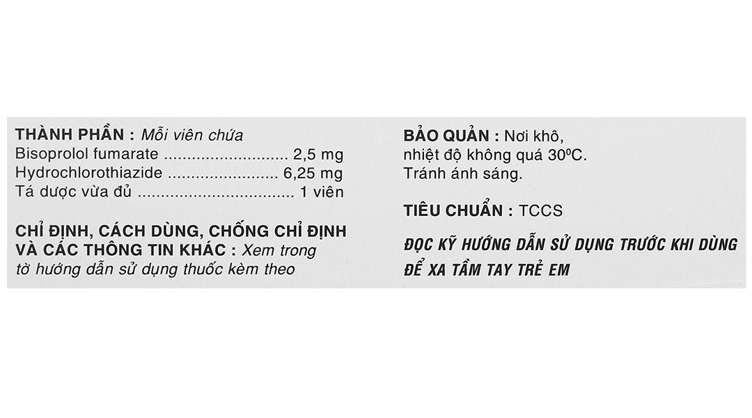 Savi Prolol Plus HCT 2.5/6.25 kiểm soát tình trạng tăng huyết áp