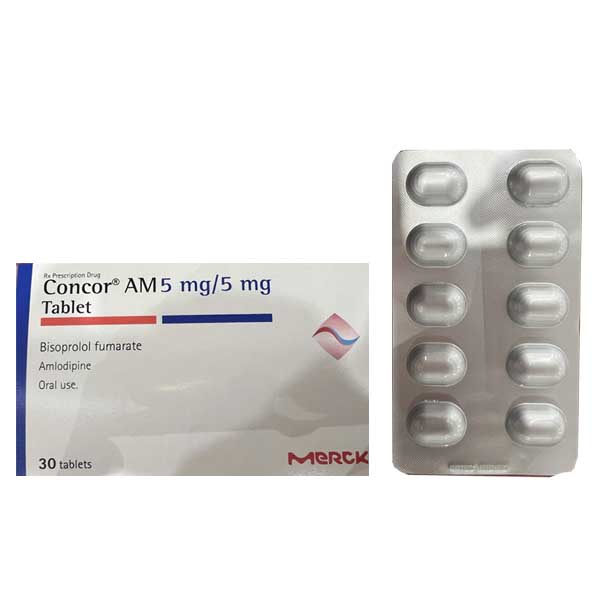 Concor AM 5mg/5mg điều trị tăng huyết áp