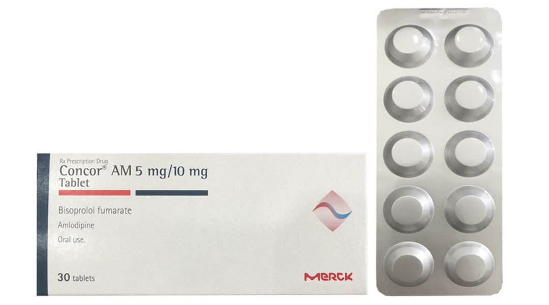 Concor AM 5mg/10mg điều trị tăng huyết áp