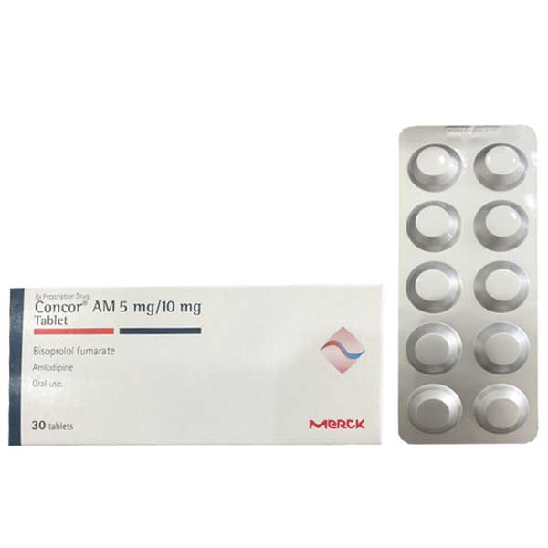 Concor AM 5mg/5mg điều trị tăng huyết áp (3 vỉ x 10 viên) - 02/2026 ...