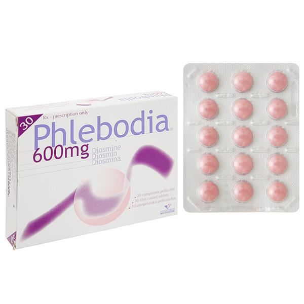 Phlebodia 600mg trị trĩ, suy giãn tĩnh mạch