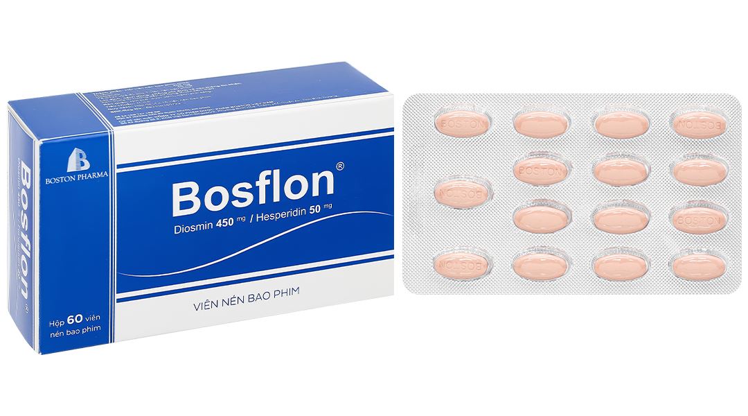 Bosflon điều trị các triệu chứng liên quan đến suy tĩnh mạch bạch huyết
