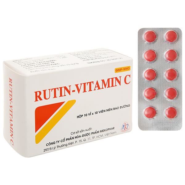 Rutin-Vitamin C trị trĩ, suy giãn tĩnh mạch