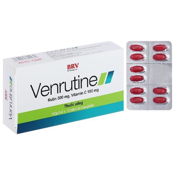 Venrutine trị trĩ, xuất huyết dưới da, vết bầm máu, suy tĩnh mạch