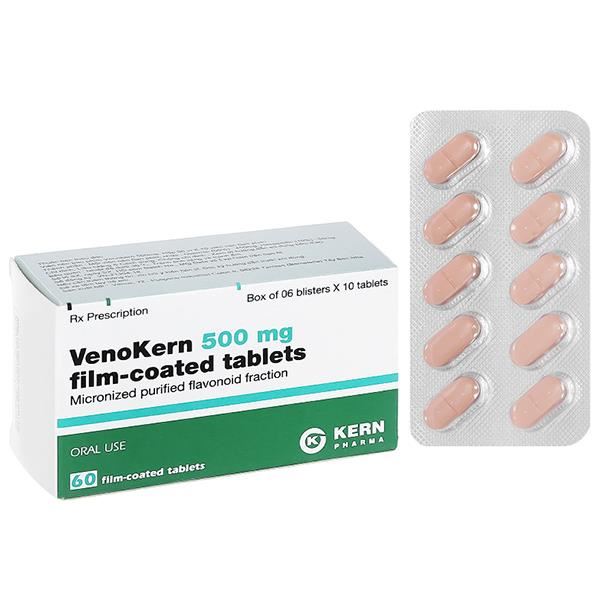 VenoKern 500mg trị trĩ, suy giãn tĩnh mạch