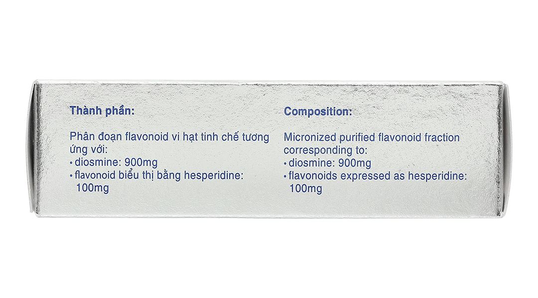 Daflon 1000mg điều trị triệu chứng thực thể liên quan đến trĩ cấp