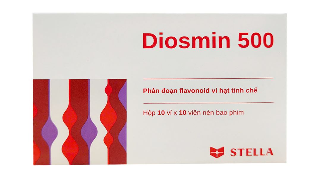 Diosmin 500 điều trị trĩ, suy giãn tĩnh mạch