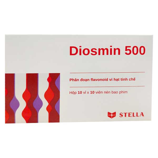 Diosmin 500 điều trị trĩ, suy giãn tĩnh mạch