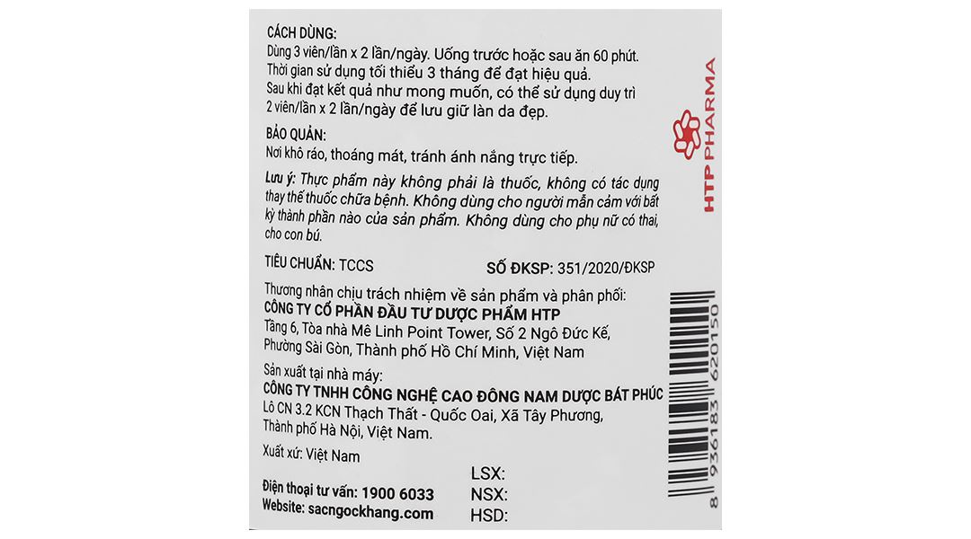 Thực phẩm bảo vệ sức khoẻ: Sắc Ngọc Khang - 43