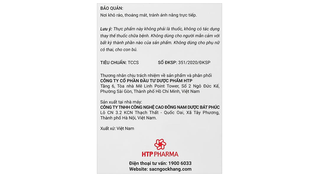 Thực phẩm bảo vệ sức khoẻ: Sắc Ngọc Khang - 42