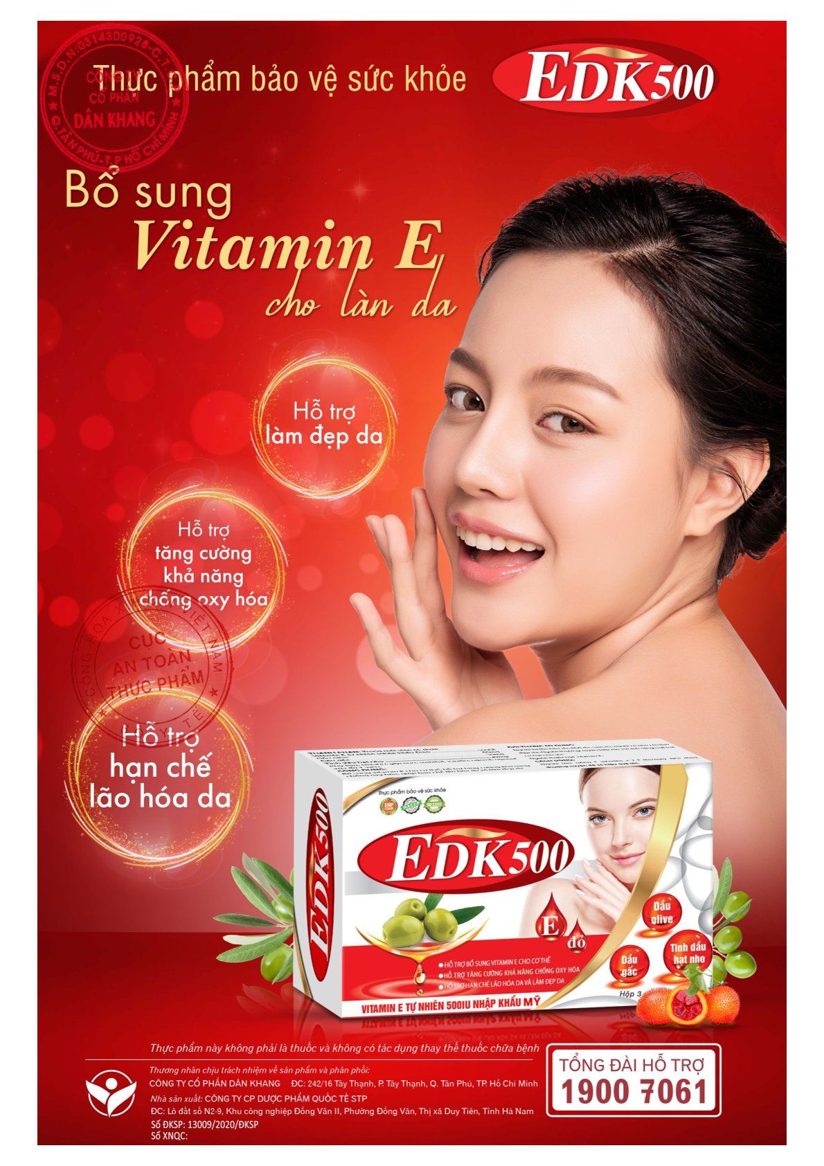 Thực phẩm bảo vệ sức khỏe EDK500