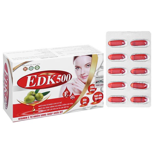 Thực phẩm bảo vệ sức khỏe EDK500 hộp 30 viên