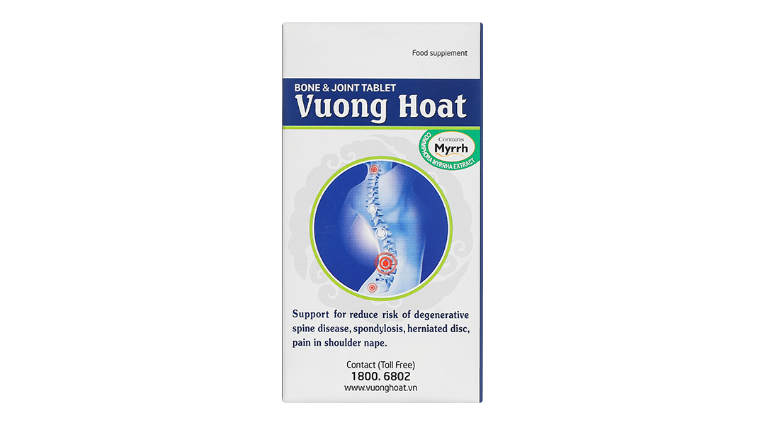 Viên xương khớp Vương Hoạt giảm nguy cơ thoái hóa cột sống, đau vai gáy hộp 20 viên - 12