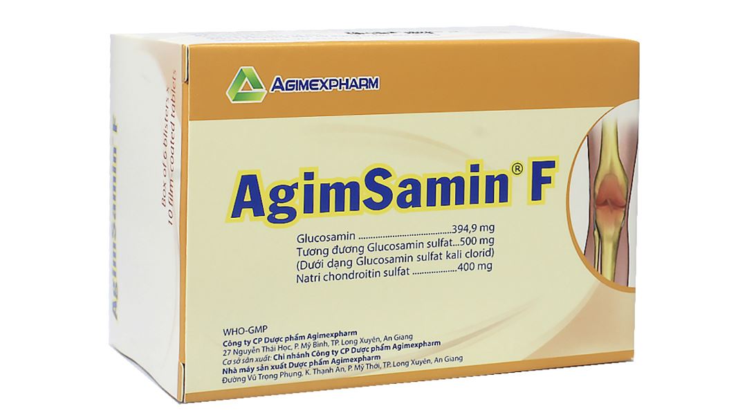 Agimsamin F giúp làm giảm triệu chứng của thoái hóa khớp gối