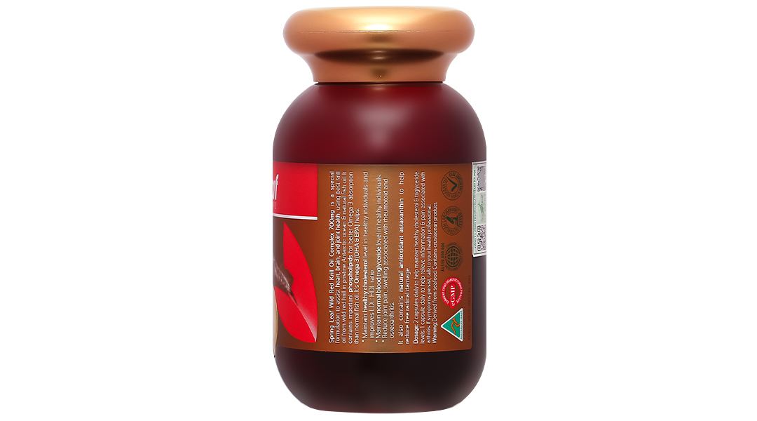 Thực phẩm bảo vệ sức khỏe Springleaf Wild Red Krill Oil Complex 700mg