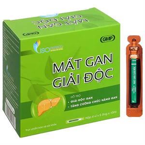 Isopharco Mát Gan Giải Độc 10Ml hộp 20 ống