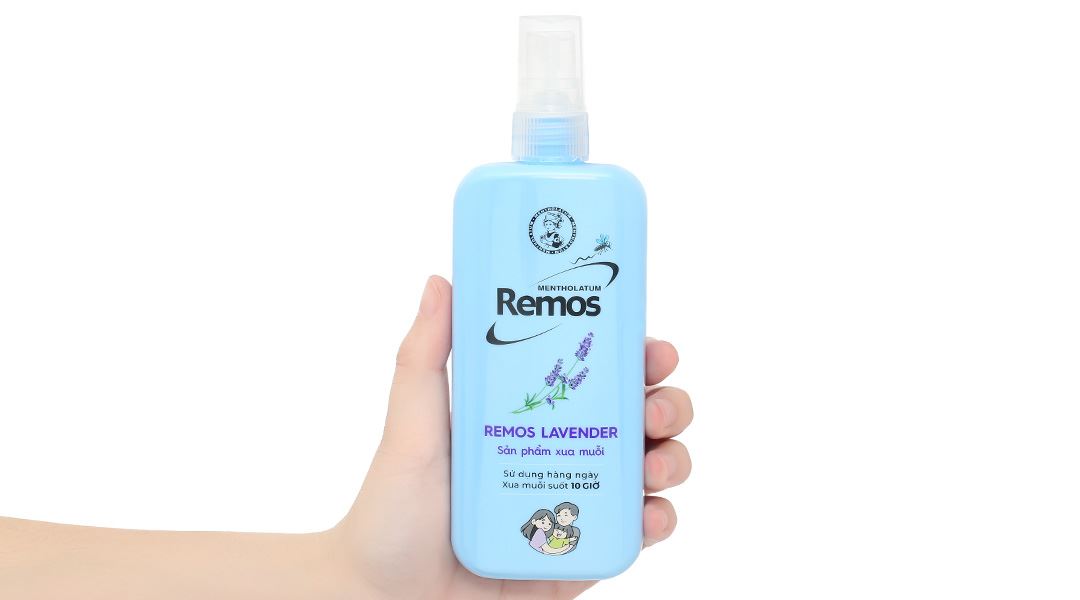 Xịt chống muỗi Remos hương lavender chai 70ml - 9