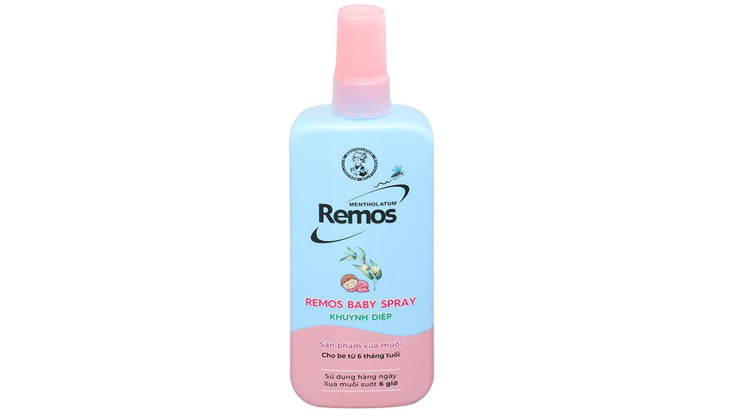 Xịt chống muỗi Remos Baby Spray hương khuynh diệp cho bé