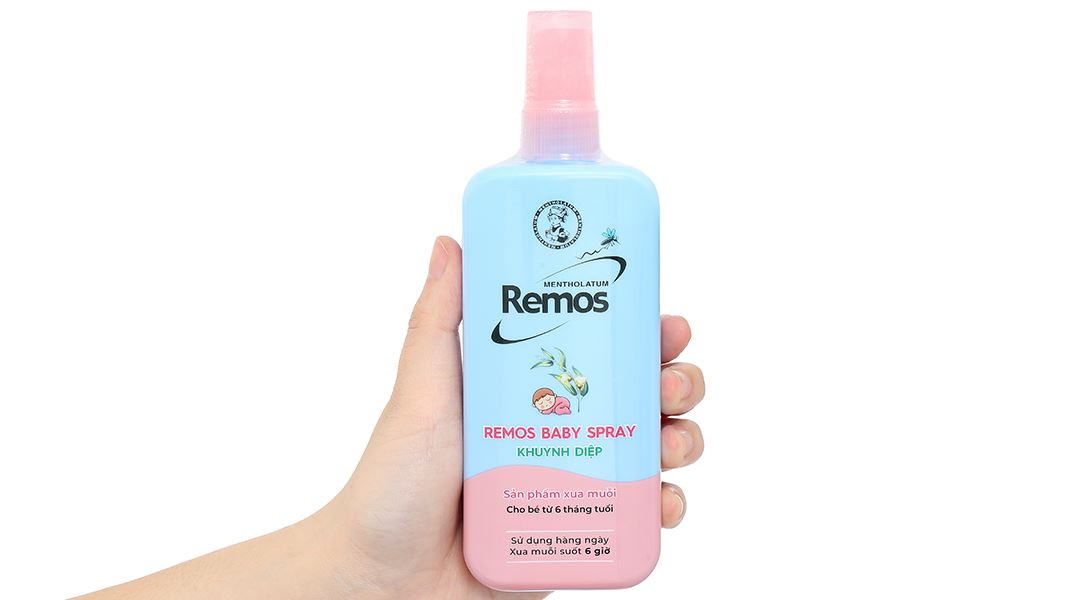 Xịt chống muỗi Remos Baby Spray hương khuynh diệp cho bé