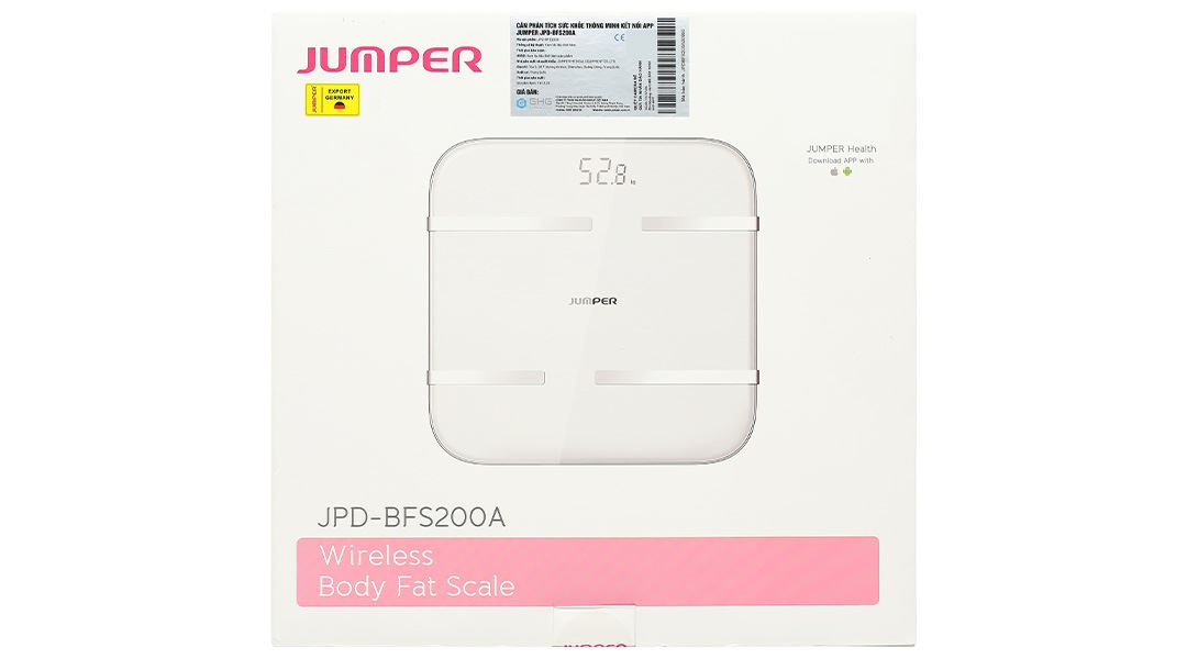 Cân điện tử Bluetooh đo chỉ số cơ thể JUMPER JPD-BFS200A