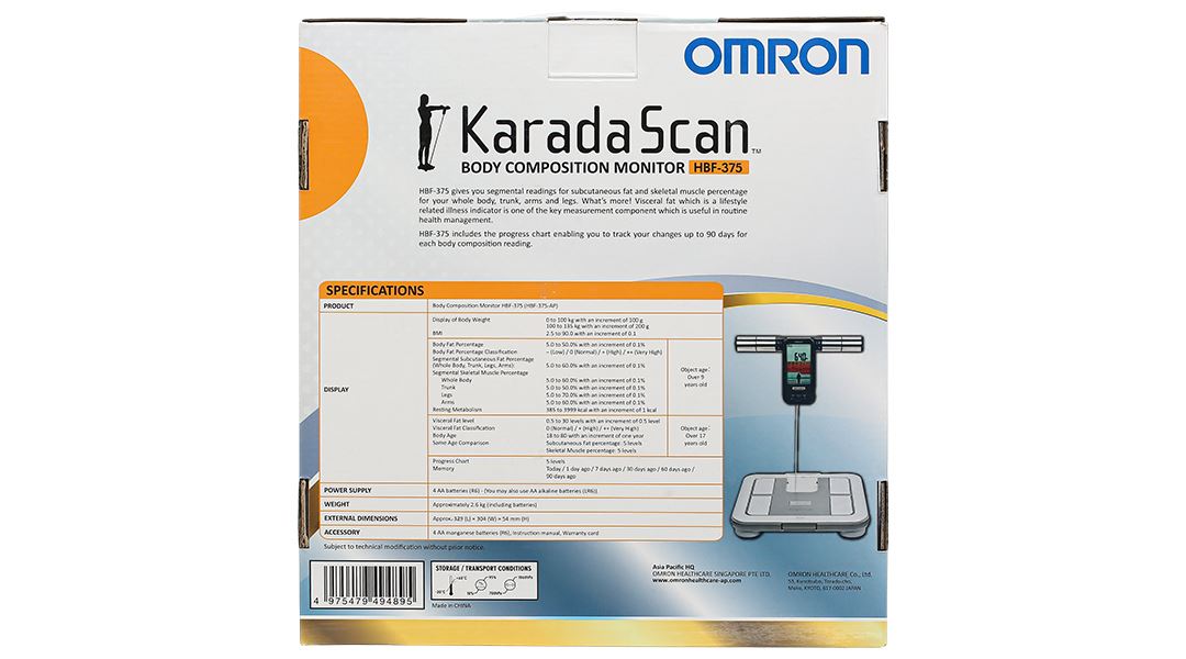 Cân điện tử đo chỉ số cơ thể Omron HBF-375 - 9