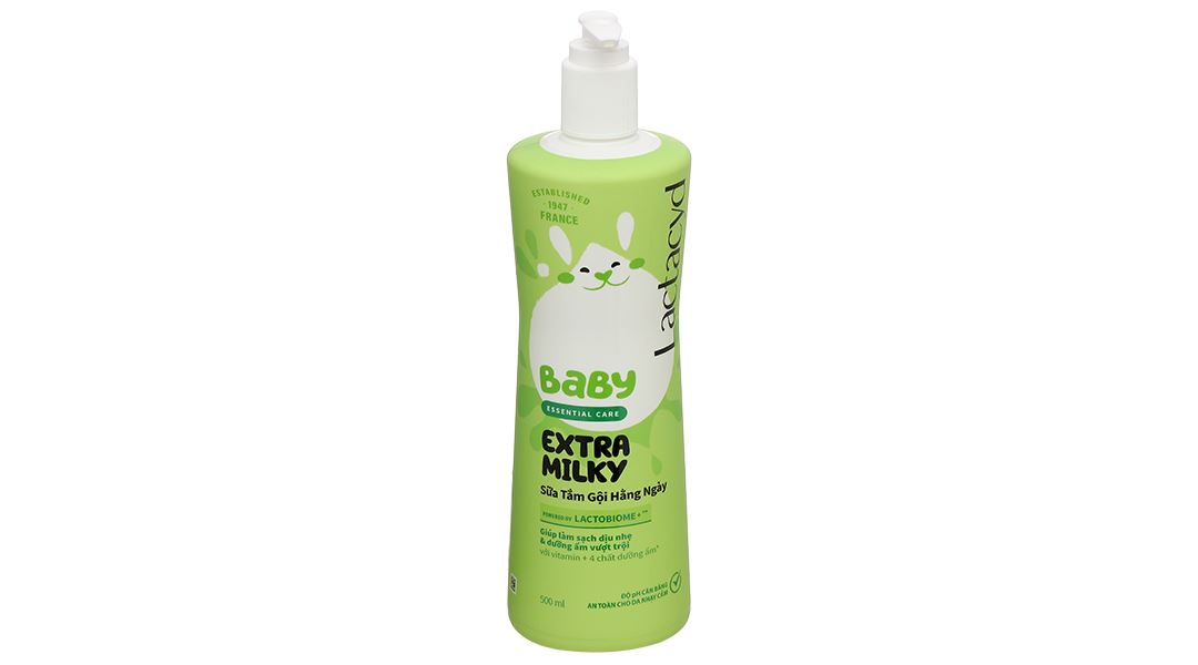 Sữa tắm gội Lactacyd Baby Extra Milky chăm sóc da và tóc cho bé chai 250ml - 16