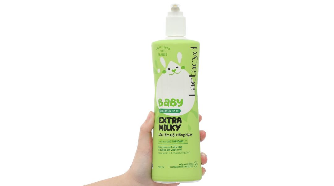 Sữa tắm gội Lactacyd Baby Extra Milky chăm sóc da và tóc cho bé chai 250ml - 22