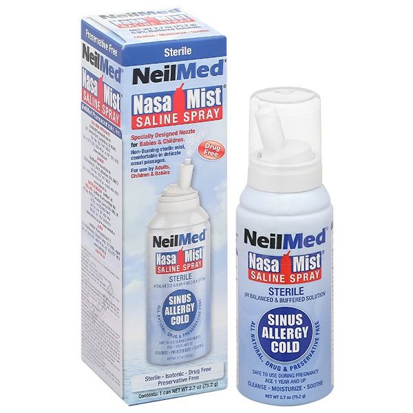 Dung dịch xịt mũi Neilmed Nasamist Saline Spray giữ ẩm mũi