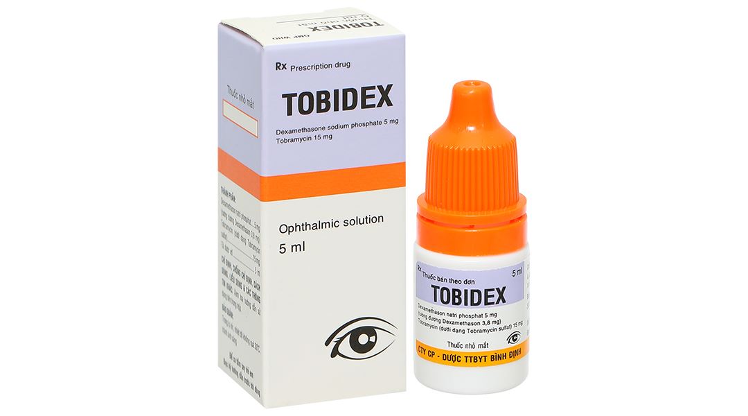 Dung dịch nhỏ mắt Tobidex điều trị viêm mắt
