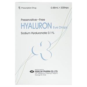 Thuốc nhỏ mắt Hyaluron Eye Drops 0.1% trị tổn thương giác mạc và kết mạc