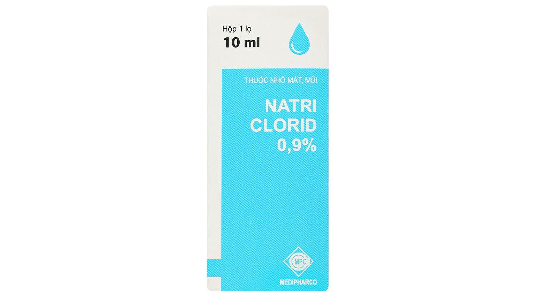 Thuốc nhỏ mắt Natriclorid 0,9% Medipharco trị kích ứng mắt, viêm mũi