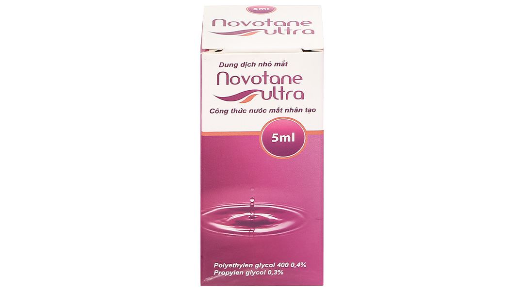 Dung dịch nhỏ mắt Novotane ultra làm dịu mắt, giảm tình trạng kích ứng mắt
