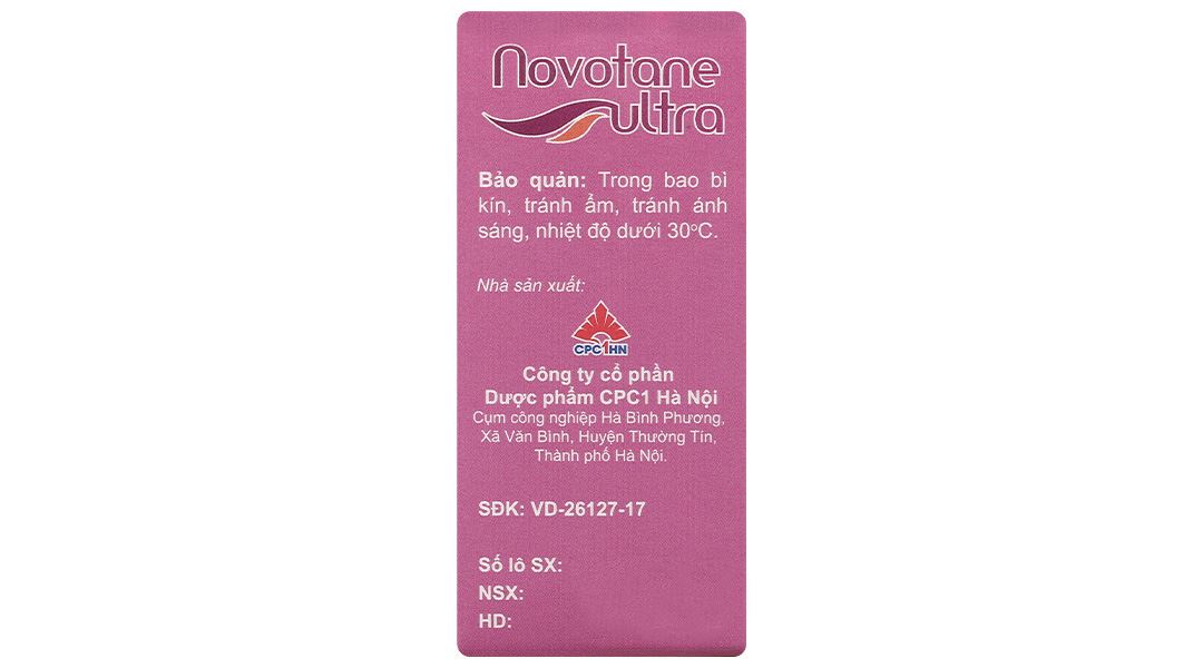 Dung dịch nhỏ mắt Novotane ultra làm dịu mắt, giảm tình trạng kích ứng mắt