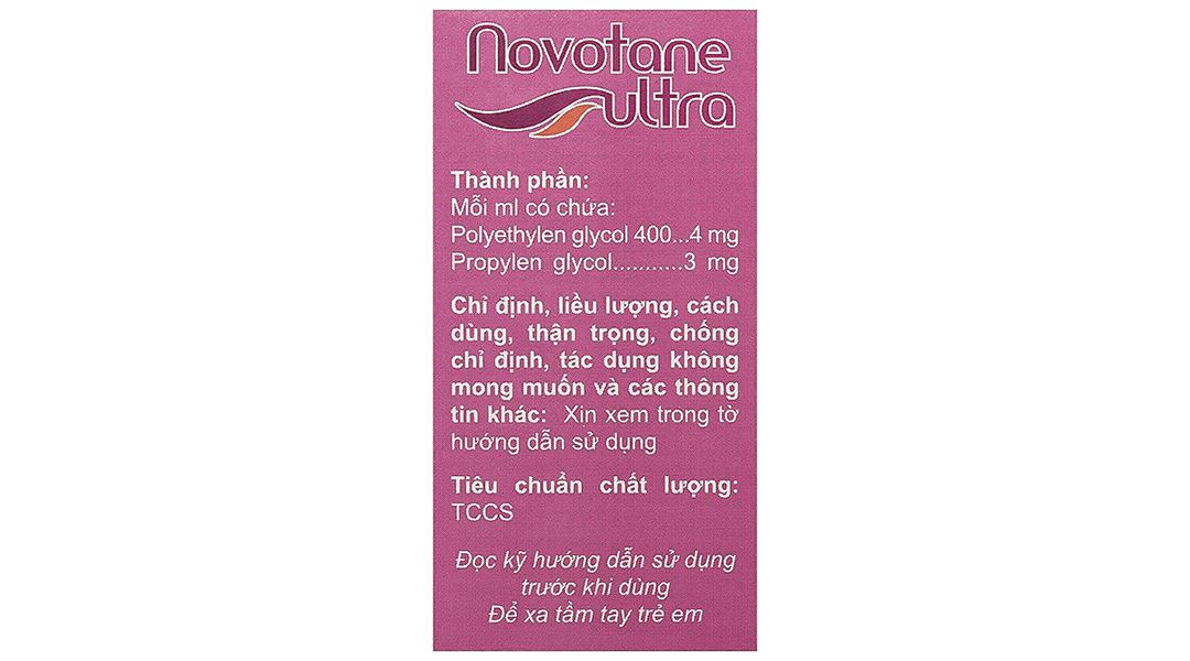 Dung dịch nhỏ mắt Novotane ultra làm dịu mắt, giảm tình trạng kích ứng mắt