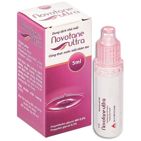 Dung dịch nhỏ mắt Novotane ultra làm dịu mắt, giảm tình trạng kích ứng mắt