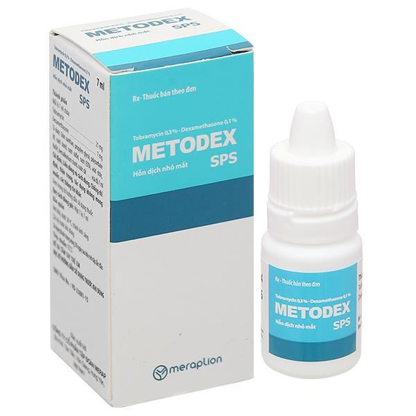 Thuốc nhỏ mắt Metodex SPS 0.3%/0.1% điều trị viêm ở mắt có đáp ứng với ...