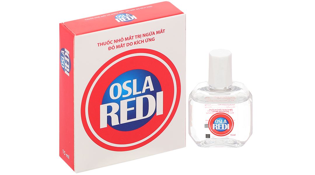 Dung dịch nhỏ mắt Osla Redi điều trị đỏ mắt, ngứa mắt, rát mắt