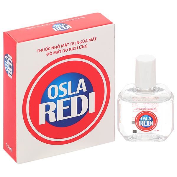 Dung dịch nhỏ mắt Osla Redi điều trị đỏ mắt, ngứa mắt, rát mắt