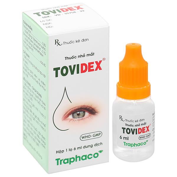 Dung dịch nhỏ mắt Tovidex điều trị những trường hợp mắt bị viêm