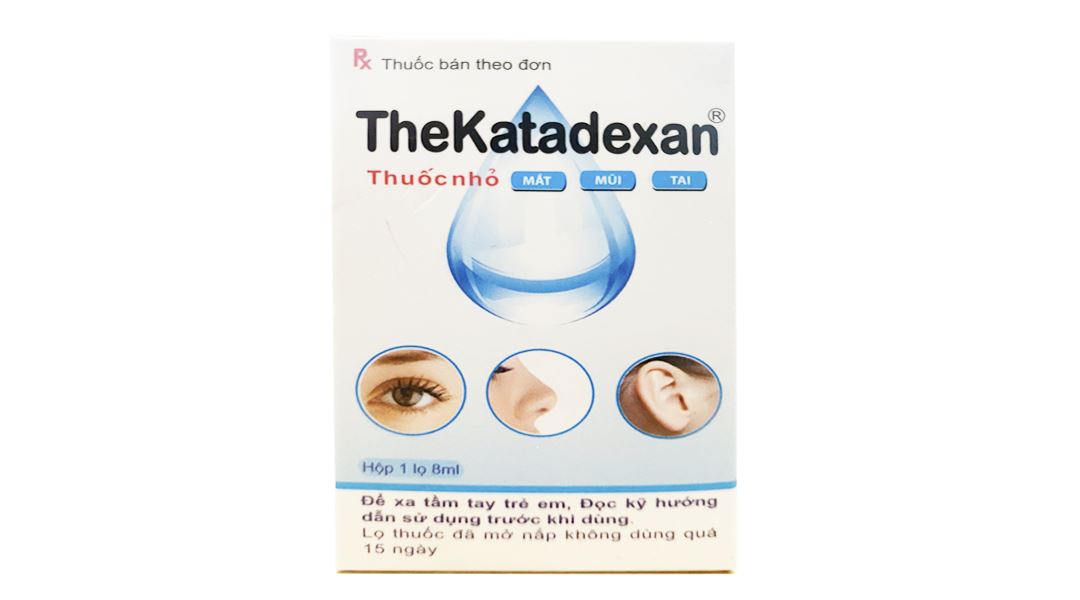 Dung dịch nhỏ TheKatadexan điều trị viêm kết mạc, giác mạc, viêm mũi, viêm tai